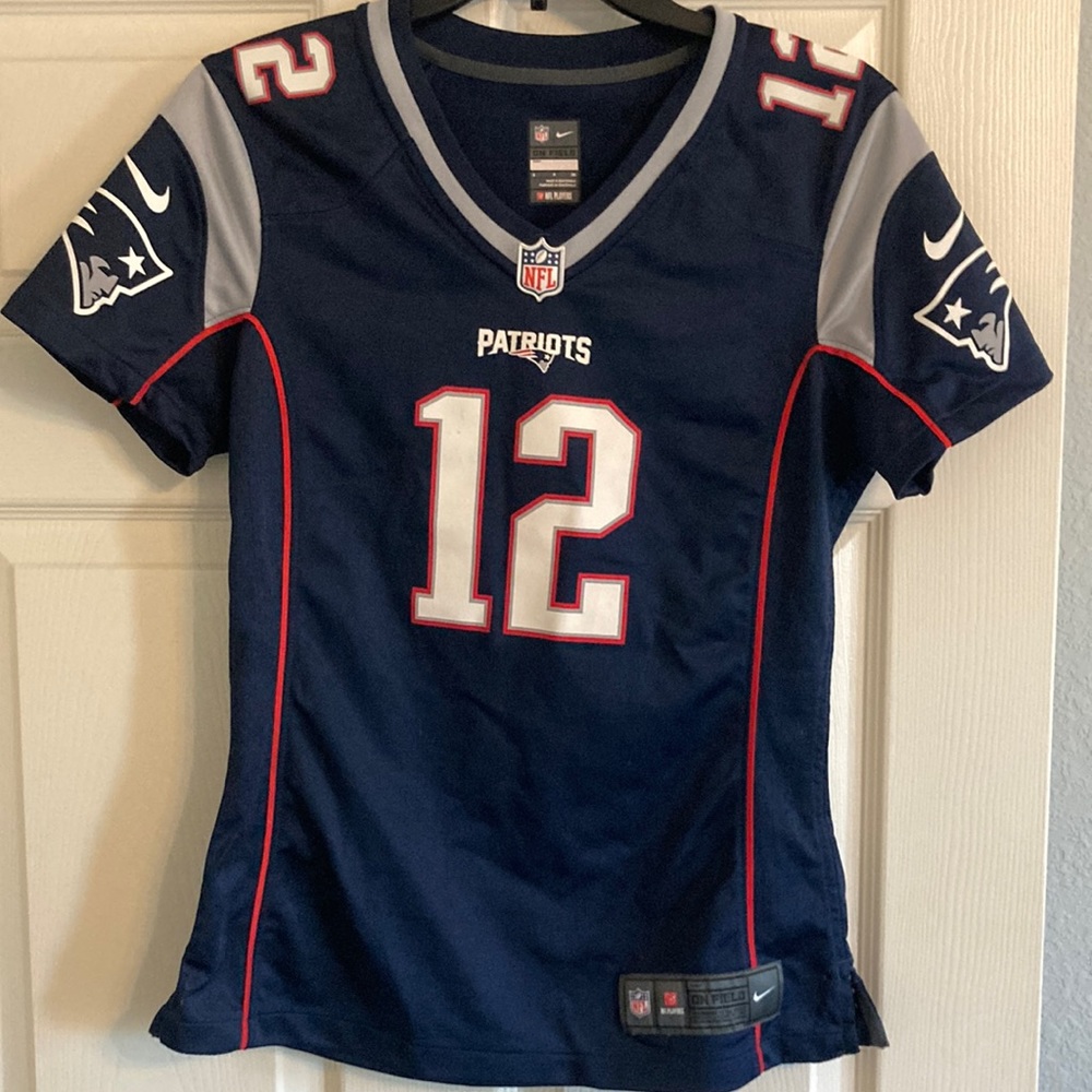 Patriots Brady number 12 womens small Jersey
